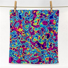 Ripple Motley Colorful Spots Abstract Face Towel by Vaneshart