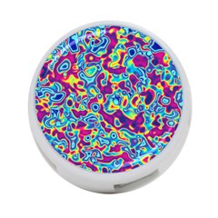 Ripple Motley Colorful Spots Abstract 4-port Usb Hub (two Sides) by Vaneshart