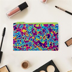 Ripple Motley Colorful Spots Abstract Cosmetic Bag (xs) by Vaneshart