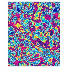 Ripple Motley Colorful Spots Abstract Drawstring Bag (small) by Vaneshart