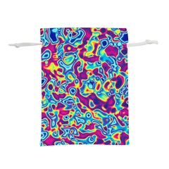 Ripple Motley Colorful Spots Abstract Lightweight Drawstring Pouch (l)