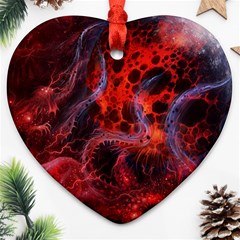 Art Space Abstract Red Line Ornament (heart) by Vaneshart