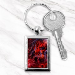 Art Space Abstract Red Line Key Chain (rectangle) by Vaneshart