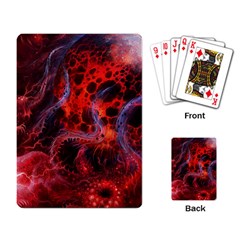 Art Space Abstract Red Line Playing Cards Single Design (rectangle) by Vaneshart