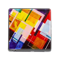 Abstract Lines Shapes Colorful Memory Card Reader (square 5 Slot) by Vaneshart