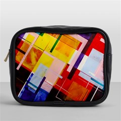 Abstract Lines Shapes Colorful Mini Toiletries Bag (one Side) by Vaneshart