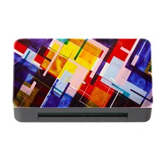 Abstract Lines Shapes Colorful Memory Card Reader With Cf by Vaneshart