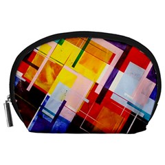 Abstract Lines Shapes Colorful Accessory Pouch (large)