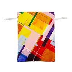 Abstract Lines Shapes Colorful Lightweight Drawstring Pouch (s)