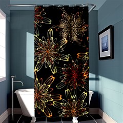 Patterns Abstract Flowers Shower Curtain 36  X 72  (stall)  by Vaneshart