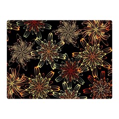 Patterns Abstract Flowers Double Sided Flano Blanket (mini)  by Vaneshart