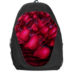 Heart Abstract Shape Pink Light Backpack Bag by Vaneshart