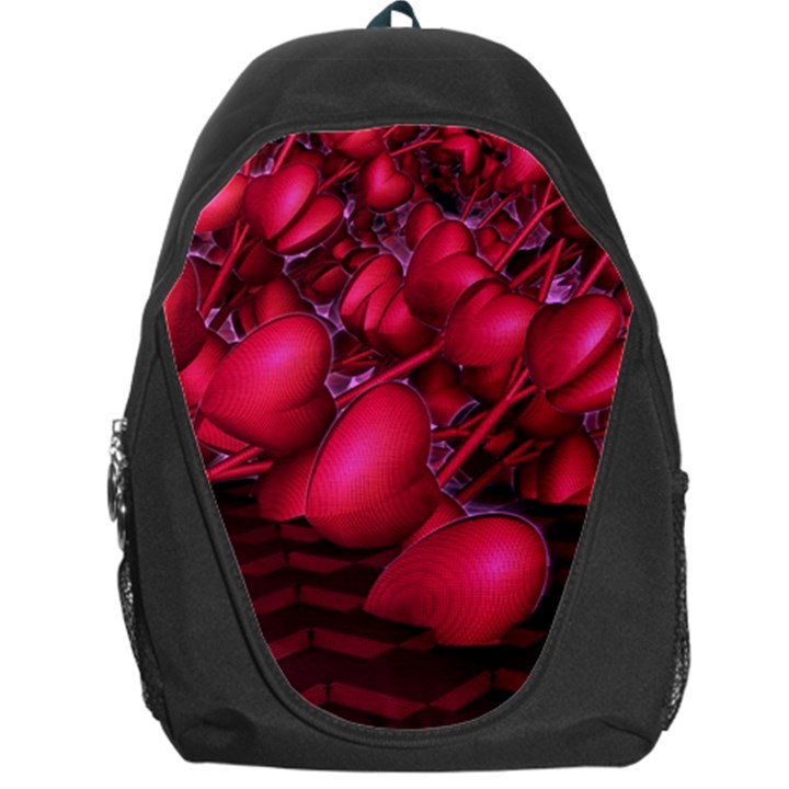 Heart Abstract Shape Pink Light Backpack Bag