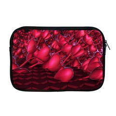 Heart Abstract Shape Pink Light Apple Macbook Pro 17  Zipper Case by Vaneshart