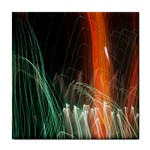 Fireworks Salute Sparks Abstract Lines Tile Coaster Front