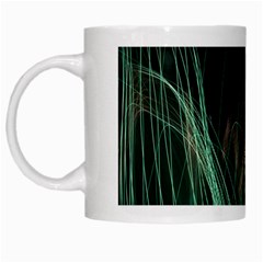 Fireworks Salute Sparks Abstract Lines White Mugs by Vaneshart