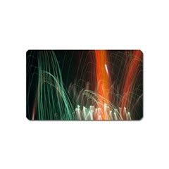 Fireworks Salute Sparks Abstract Lines Magnet (name Card) by Vaneshart