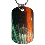 Fireworks Salute Sparks Abstract Lines Dog Tag (Two Sides) Back