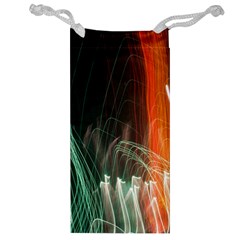 Fireworks Salute Sparks Abstract Lines Jewelry Bag by Vaneshart