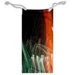 Fireworks Salute Sparks Abstract Lines Jewelry Bag Back