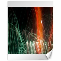 Fireworks Salute Sparks Abstract Lines Canvas 12  X 16  by Vaneshart