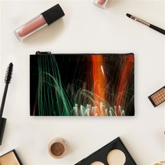 Fireworks Salute Sparks Abstract Lines Cosmetic Bag (small) by Vaneshart