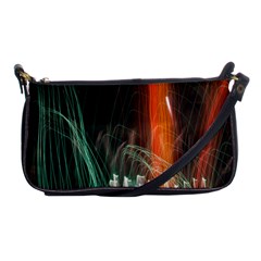 Fireworks Salute Sparks Abstract Lines Shoulder Clutch Bag by Vaneshart