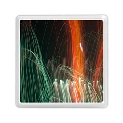 Fireworks Salute Sparks Abstract Lines Memory Card Reader (square) by Vaneshart