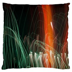 Fireworks Salute Sparks Abstract Lines Standard Flano Cushion Case (one Side) by Vaneshart