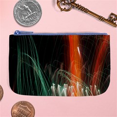 Fireworks Salute Sparks Abstract Lines Large Coin Purse by Vaneshart