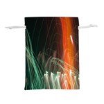 Fireworks Salute Sparks Abstract Lines Lightweight Drawstring Pouch (L) Back