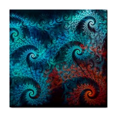 Abstract Patterns Spiral Tile Coaster