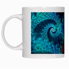 Abstract Patterns Spiral White Mugs by Vaneshart