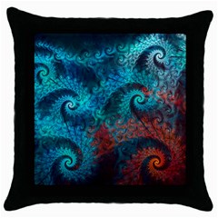 Abstract Patterns Spiral Throw Pillow Case (black) by Vaneshart