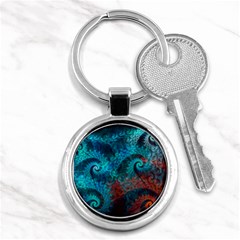 Abstract Patterns Spiral Key Chain (round) by Vaneshart