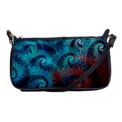 Abstract Patterns Spiral Shoulder Clutch Bag by Vaneshart