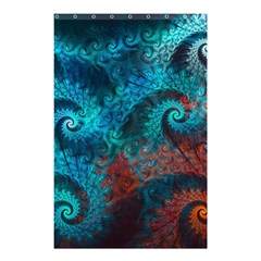 Abstract Patterns Spiral Shower Curtain 48  X 72  (small) 