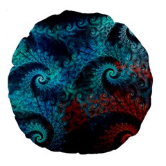 Abstract Patterns Spiral Large 18  Premium Round Cushions by Vaneshart