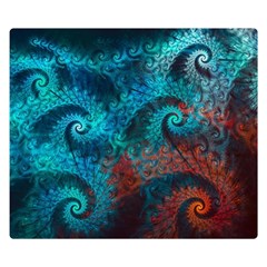 Abstract Patterns Spiral Double Sided Flano Blanket (small)  by Vaneshart