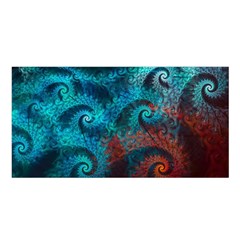 Abstract Patterns Spiral Satin Shawl by Vaneshart