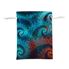 Abstract Patterns Spiral Lightweight Drawstring Pouch (l)