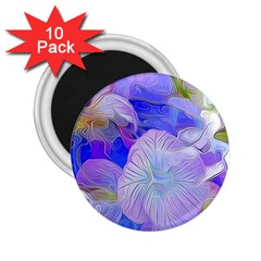 Flowers Abstract Colorful Art 2 25  Magnets (10 Pack)  by Vaneshart