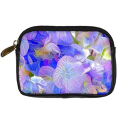 Flowers Abstract Colorful Art Digital Camera Leather Case by Vaneshart