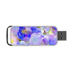 Flowers Abstract Colorful Art Portable Usb Flash (two Sides) by Vaneshart