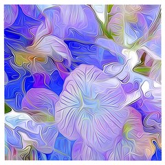 Flowers Abstract Colorful Art Wooden Puzzle Square