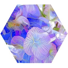 Flowers Abstract Colorful Art Wooden Puzzle Hexagon