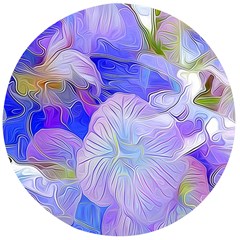 Flowers Abstract Colorful Art Wooden Bottle Opener (round)