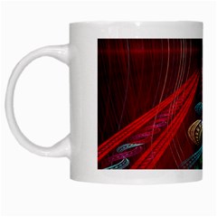 Patterns Red Abstract White Mugs