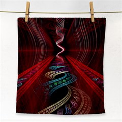 Patterns Red Abstract Face Towel