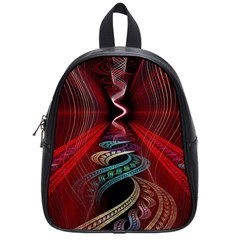 Patterns Red Abstract School Bag (small) by Vaneshart